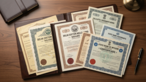 old physical share certificates